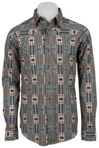 Roper® Men's Long Sleeve Western Snap Shirt 00640127BR