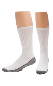Justin Original Work Boots® Men's White 3-Pack Workboot Socks