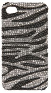 M&F Western Products® Bling Black and Silver Zebra iPhone 4 Case