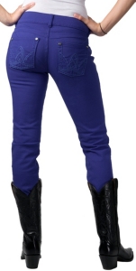 Booty Up™ by Wrangler® Ladies Blue Ultra Low Rise Skinny Jean