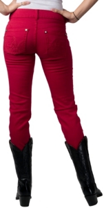 Booty Up™ by Wrangler® Ladies Blue Ultra Low Rise Skinny Jean