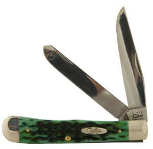 Case Knives® Pocket Worn Bermuda Green Bone Trapper