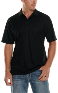 Ariat TEK Mens S/S Solid Black Polo Shirt 10009062