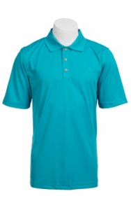 Ariat TEK Mens S/S Solid Turquoise Polo Shirt 10010558