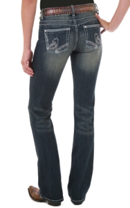 Booty Up™ by Wrangler® Women's Mae Above Hip Rise Stonewash Jean