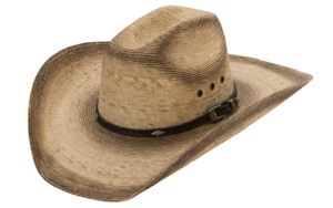 Cavenders® 10X Wind River Double Burnt with Diamond Concho and Buckle Palm Leaf Cowboy Hat