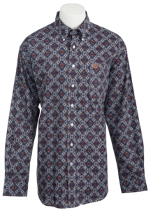 Cinch L/S Mens Fine Weave Shirt 1103578