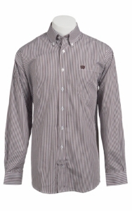 Cinch L/S Mens Fine Weave Shirt 1103613