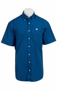 Cinch S/S Mens Fine Weave Shirt 1111060