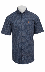 Cinch S/S Mens Fine Weave Shirt 1111074