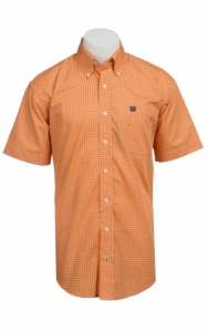 Cinch S/S Mens Fine Weave Shirt 1111075