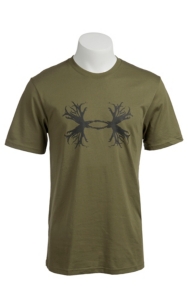 Under Armour® Men’s Moss Green UA Ghost Antler Logo T-Shirt