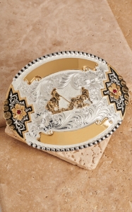 Montana Silversmiths® Team Roper Buckle