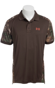 Under Armour® Men’s Brown Camouflage Short Sleeve Polo