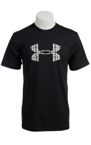 Under Armour® Men’s Black Plaid UA Logo T-Shirt