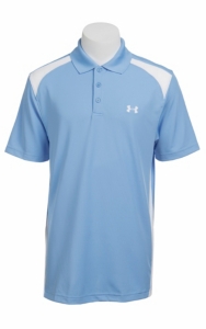 Under Armour® Men's Blue & White UA Performance Colorblock Polo