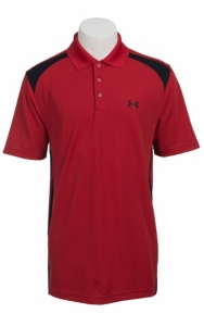 Under Armour® Men's Red & Black UA Performance Colorblock Polo