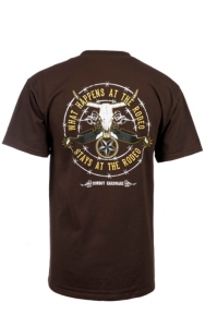 Cowboy Hardware® Brown What Happens At The Rodeo S/S Tee