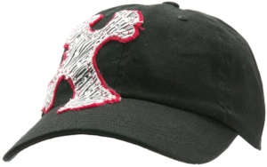 M&F® Black w/ Zebra Cross & Crystals Cap