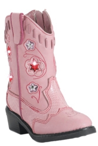Roper® Infants Pink Light Up Western Fashion Boots