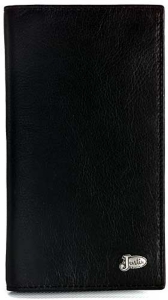 Justin® Smooth Black Checkbook