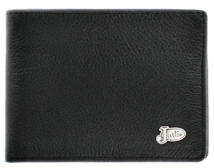 Justin® Black Wallet with Removable Passcase