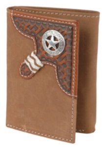 Justin® Brown Distressed Tri-fold Wallet 1734444