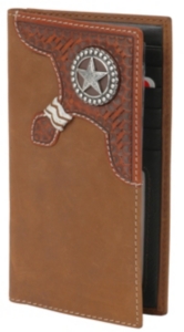 Justin® Brown Bi-Fold Rodeo Wallet/Checkbook Cover 17359217