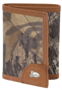 Justin® Mossy Oak Camo Tri-fold Wallet 17384222