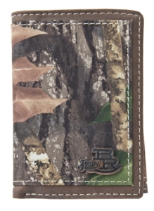 Justin® Bent Rail™ Mossy Oak Camo with Dark Brown Trim Tri-Fold Wallet