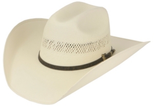 Cavenders® Ivory Vented Crown Cowboy Hat - 40