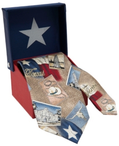 American Lifestyle® Tan Texas Postcard Neck Tie