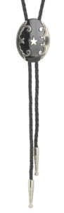 M&F Western Products® Black and Silver Star Bolo Tie