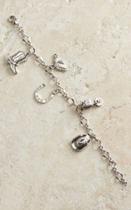 M&F Western Products® Silver Western Charm Bracelet
