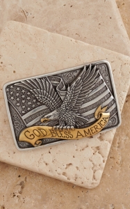 M&F Western Products® Two-toned Square Eagle Buckle