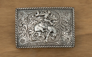 M&F Western Products® SIlver Bucking Bronco Buckle