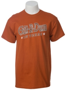 Spectrum® Men's Burnt Orange Git R Done In Texas Short Sleeve Tee