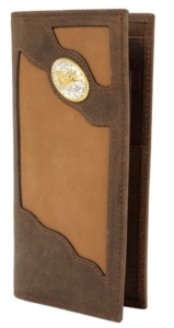 3D® Dark Brown Two Tone Roper Wallet 3DTW80C1