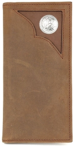 3D® Men's Roper Wallet Bay Apache With Inlay & Concho