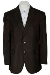 Harmony®  Men's Dark Brown Microsuede Sportscoat