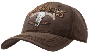Cavenders® Brown Distressed Logo Cap