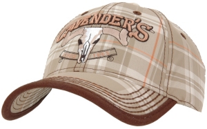 Cavenders® Khaki Plaid Cap 487636PLD