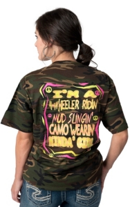 Girlie Girl® Ladies Camo I'm A 4 Wheeler Ridin Tee Shirt