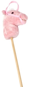 M&F® Pink Talking Stick Horse