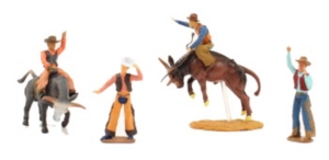 M&F® Bigtime Rodeo™ Bull Rider and Cowboys Toy Set