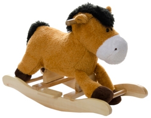 M&F Western Products® Brown Plush Rocking Horse