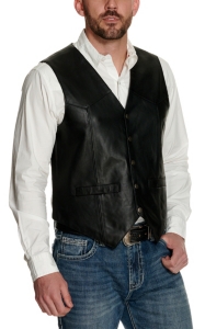 Scully® Black Snap Lamb Vest
