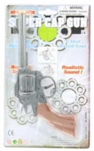 M&F Western® Metal with Brown Handle Super Cap Revolver Toy Gun