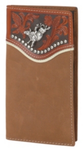 Tony Lama® Brown Bi-Fold Rodeo Wallet/Checkbook Cover 5151844