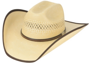 Cavenders® Wheat Two-Tone Bound Edge Cowboy Hat